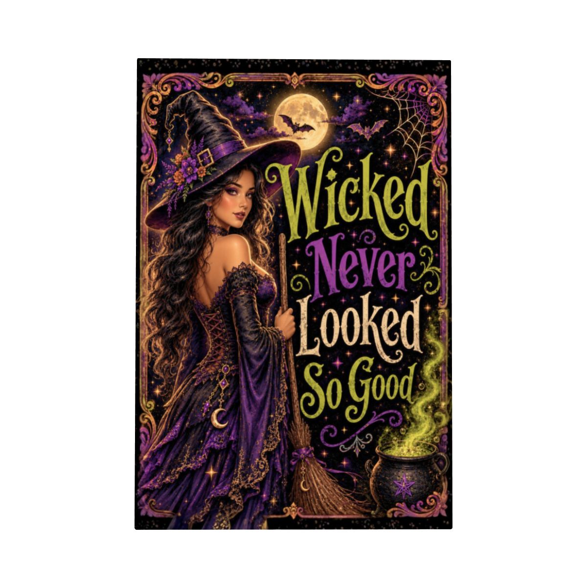 Framed Canvas Painting Wicked (Made in USA)