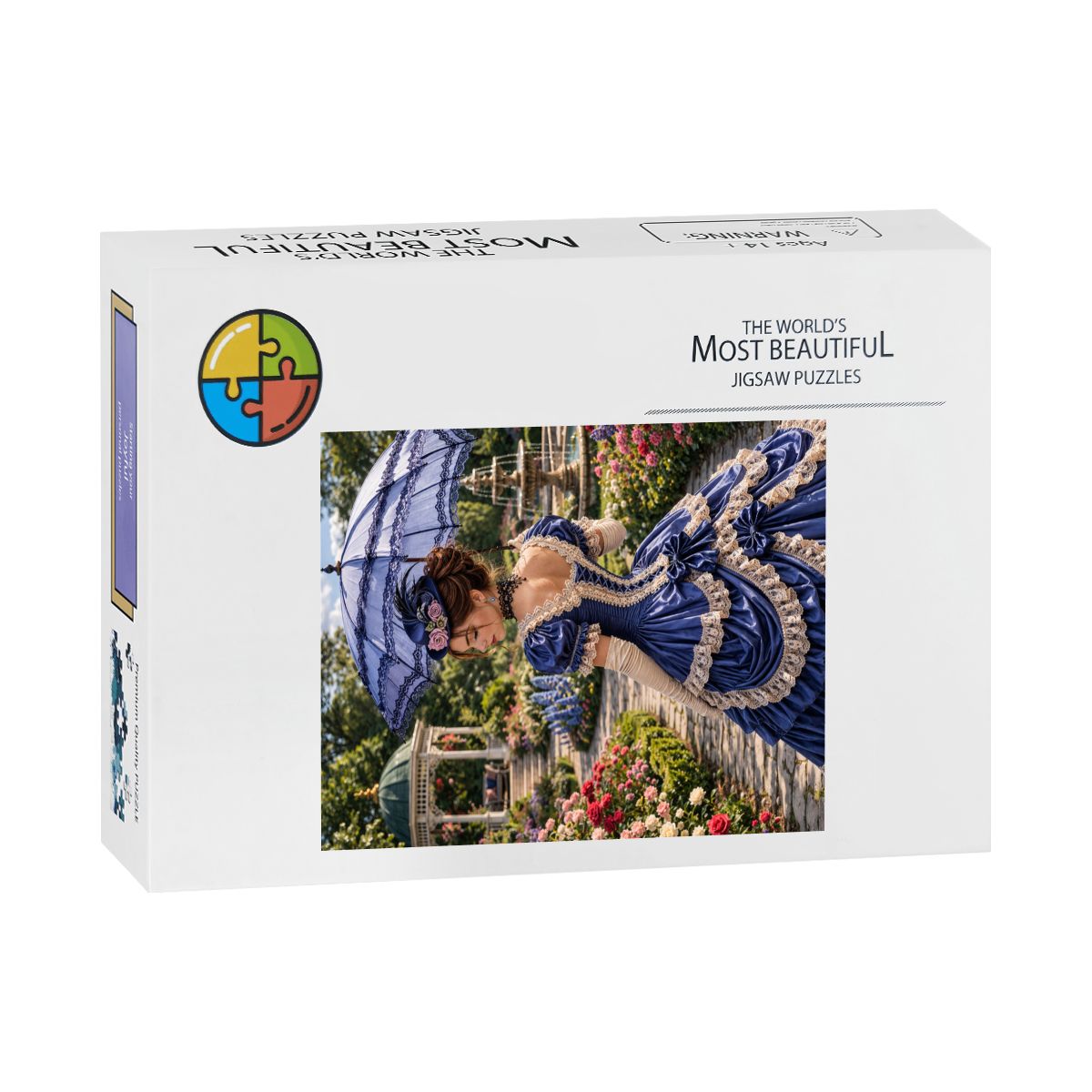 Wooden Jigsaw Puzzles 500 pcs Victorian Woman in Blue Dress