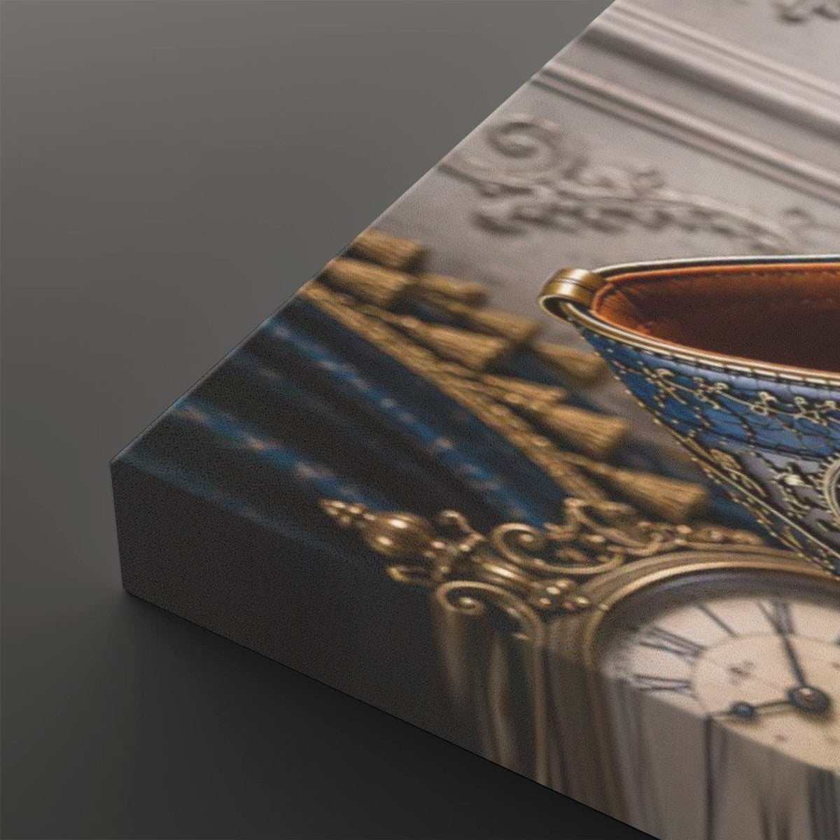Canvas Prints Wall Art Steampunk Heel Blue