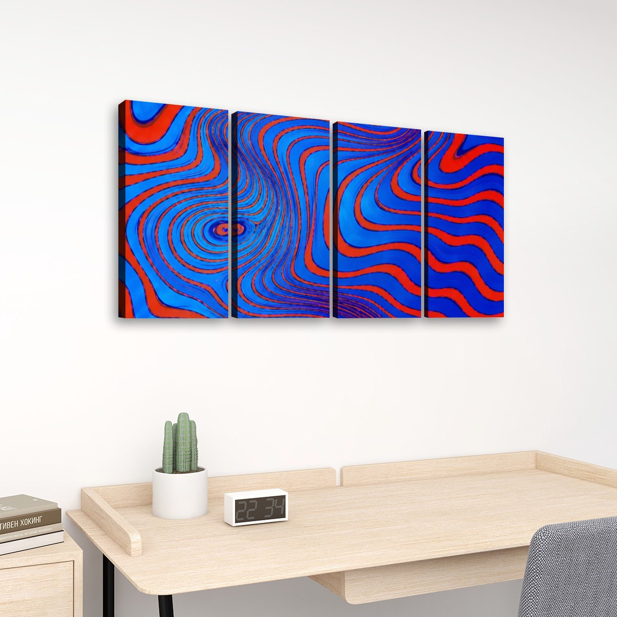 4 Panels Canvas Prints Wall Art Damascus