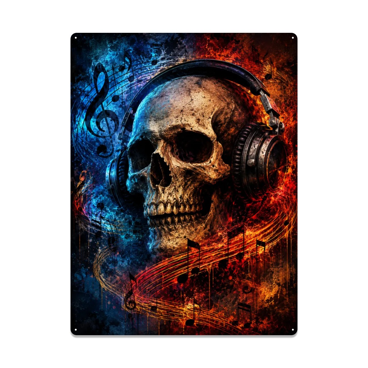 Tin Sign Metal Sign Decor Music of the Dead