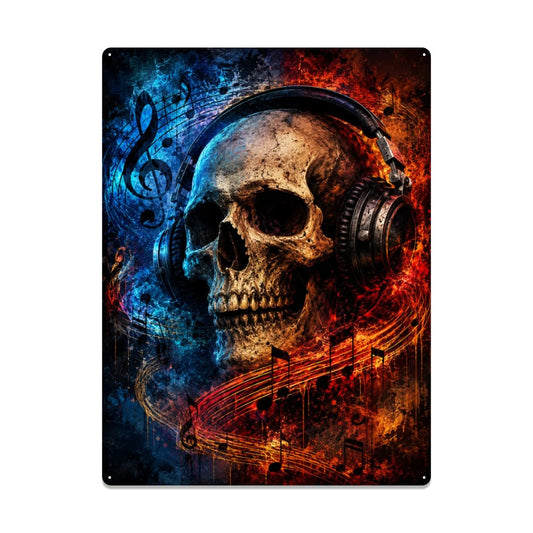 Tin Sign Metal Sign Decor Music of the Dead