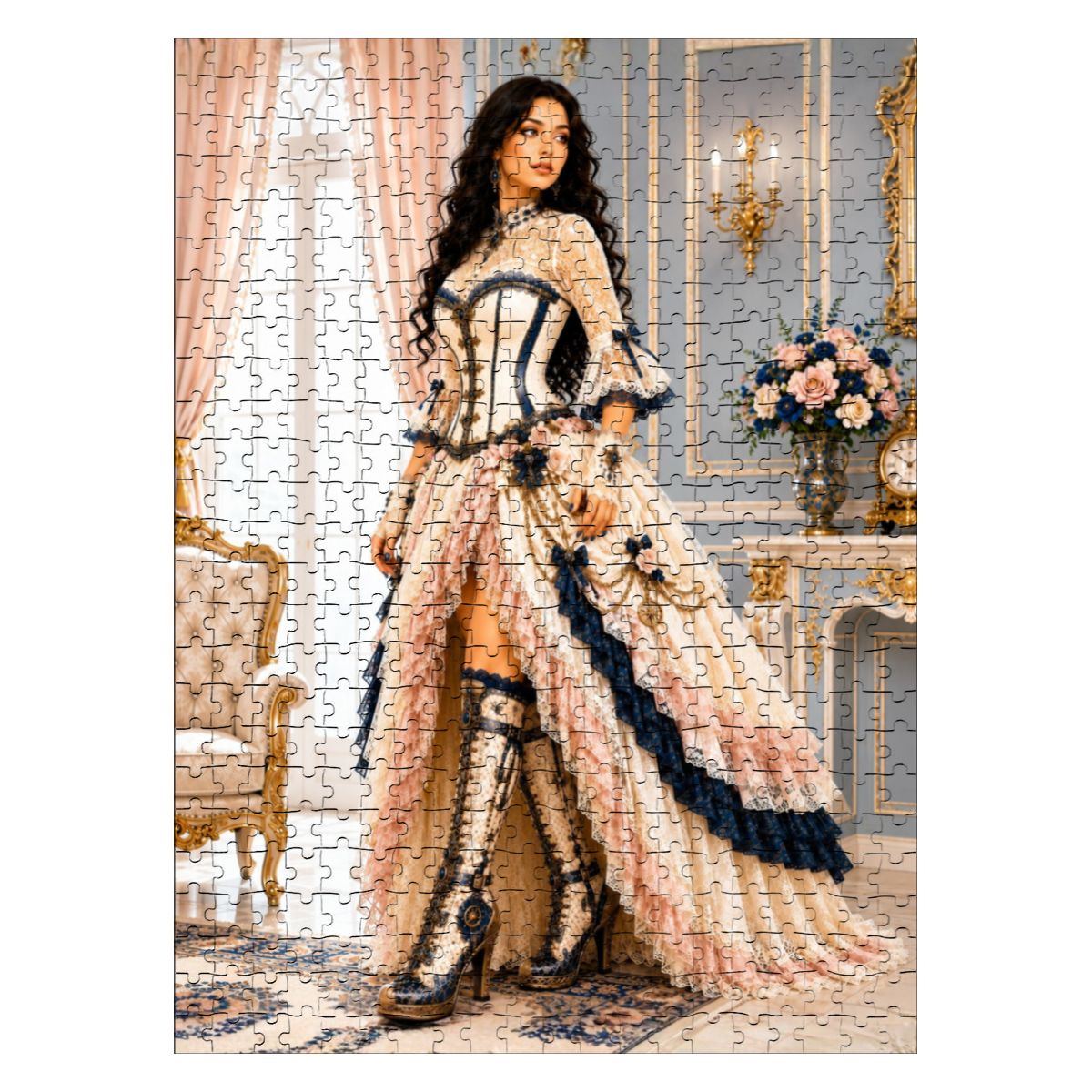 Wooden Jigsaw Puzzles 500 pcs Steampunk Woman