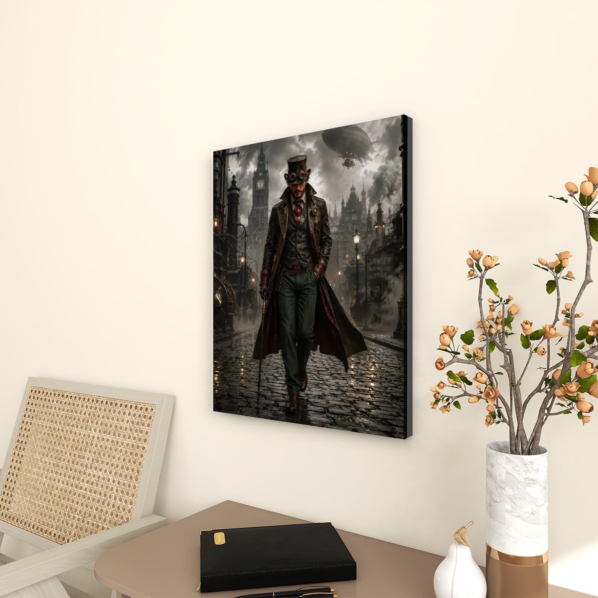 Canvas Prints Wall Art Steampunk Man