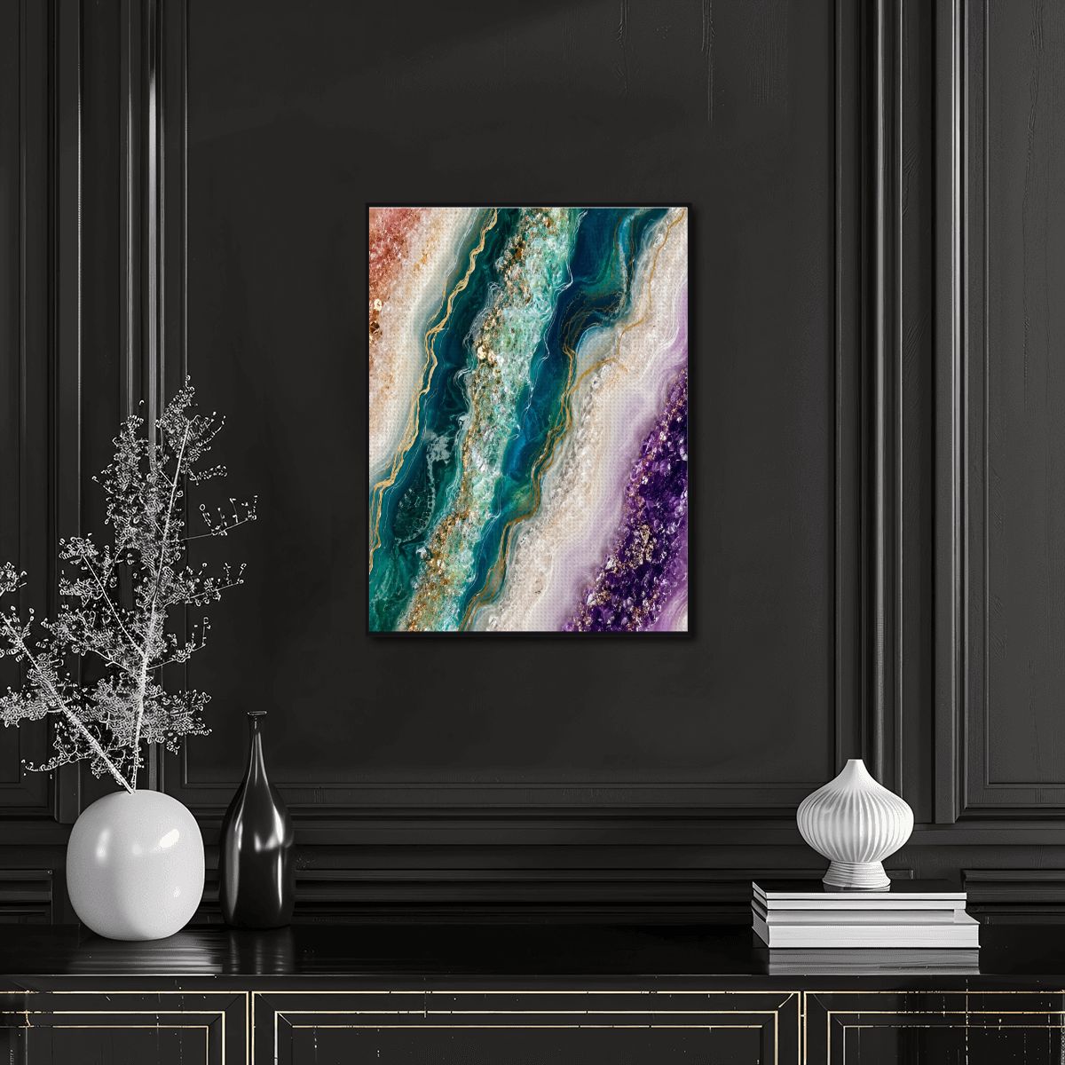 Diamond Art Painting 12x16 Geode Triple
