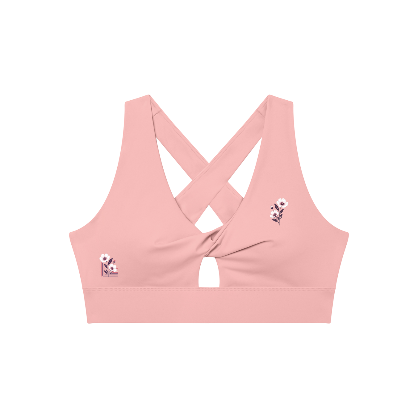 Multi Option Women's Pleated Halter Sports Bra