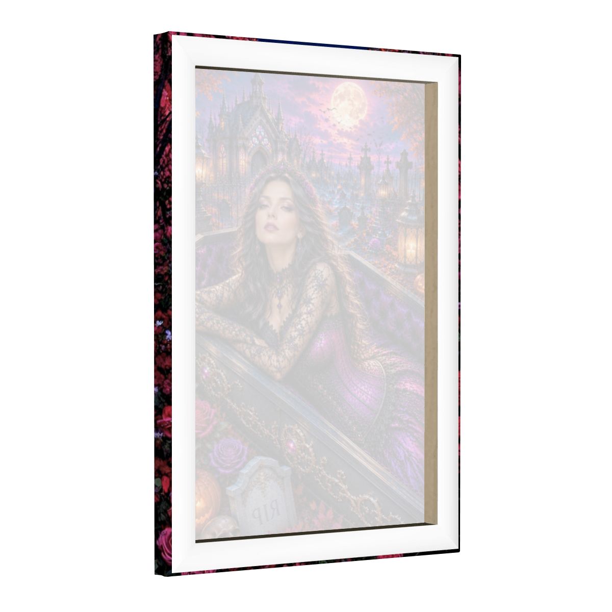 Framed Canvas Painting Graveyard (Made in USA)