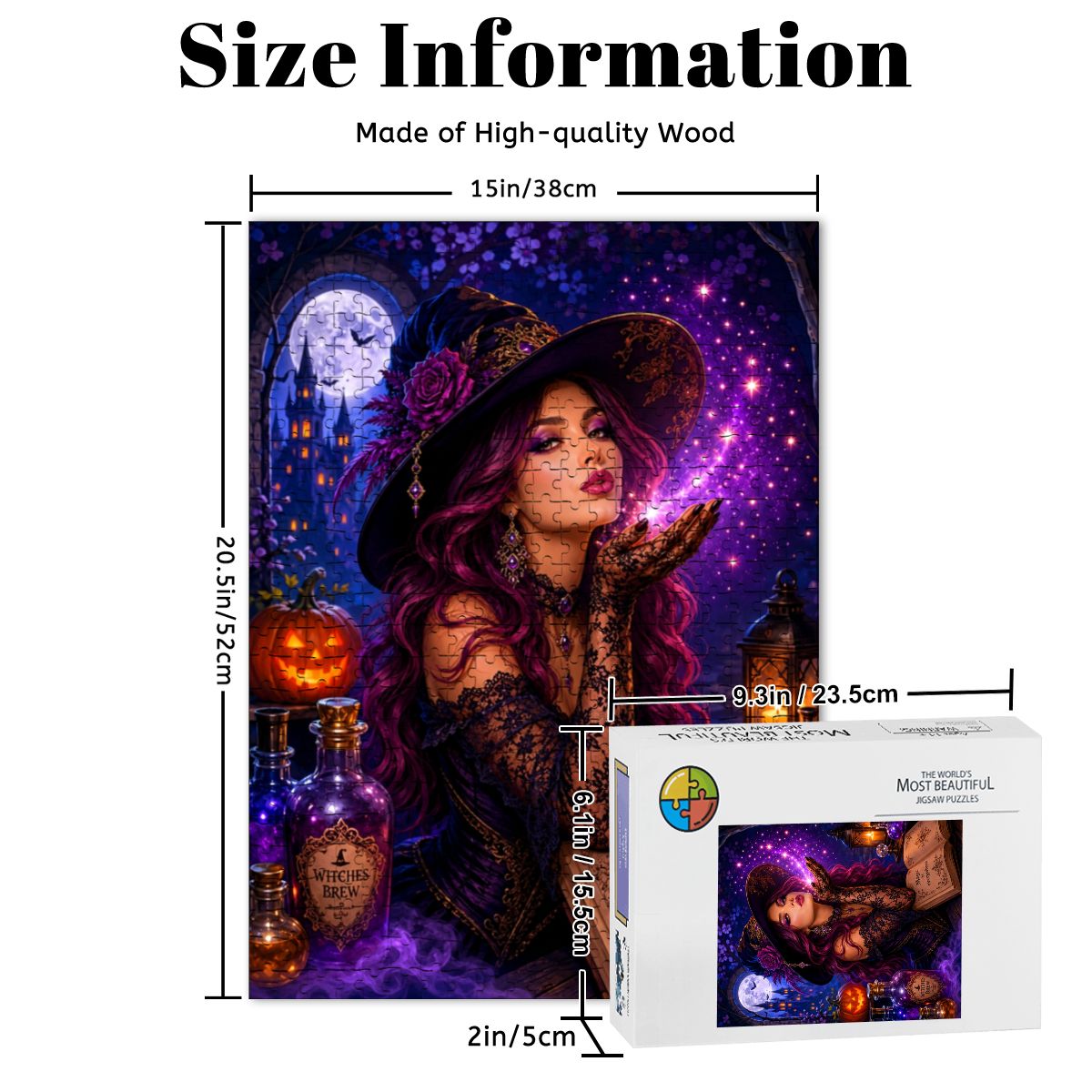 Wooden Jigsaw Puzzles 500 pcs Witch's Dust