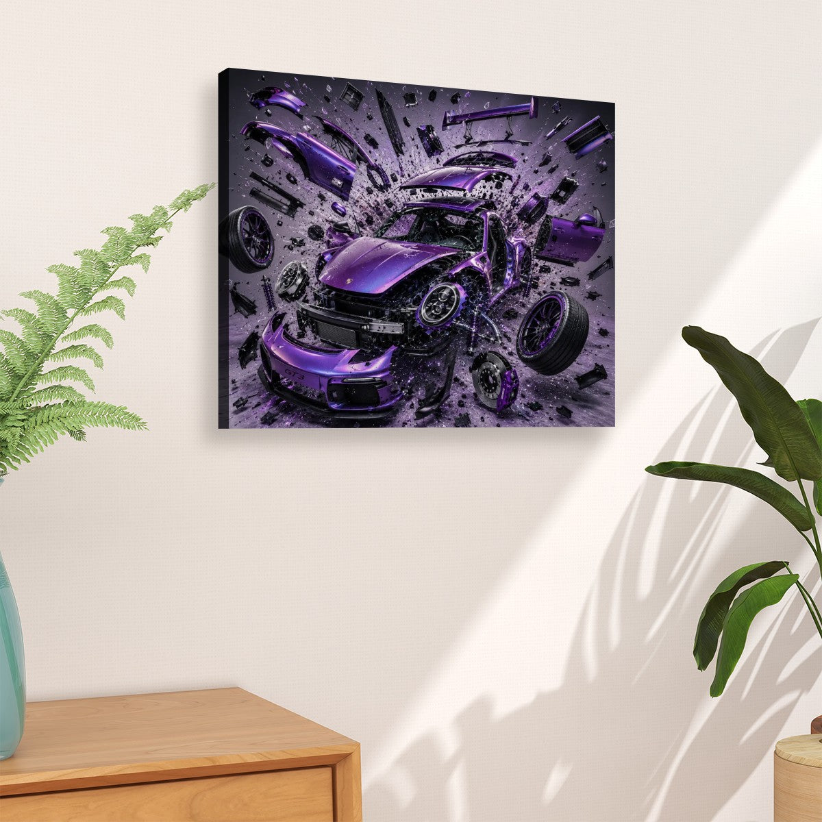 Canvas Prints Wall Art Porsche Purple Pearlescent
