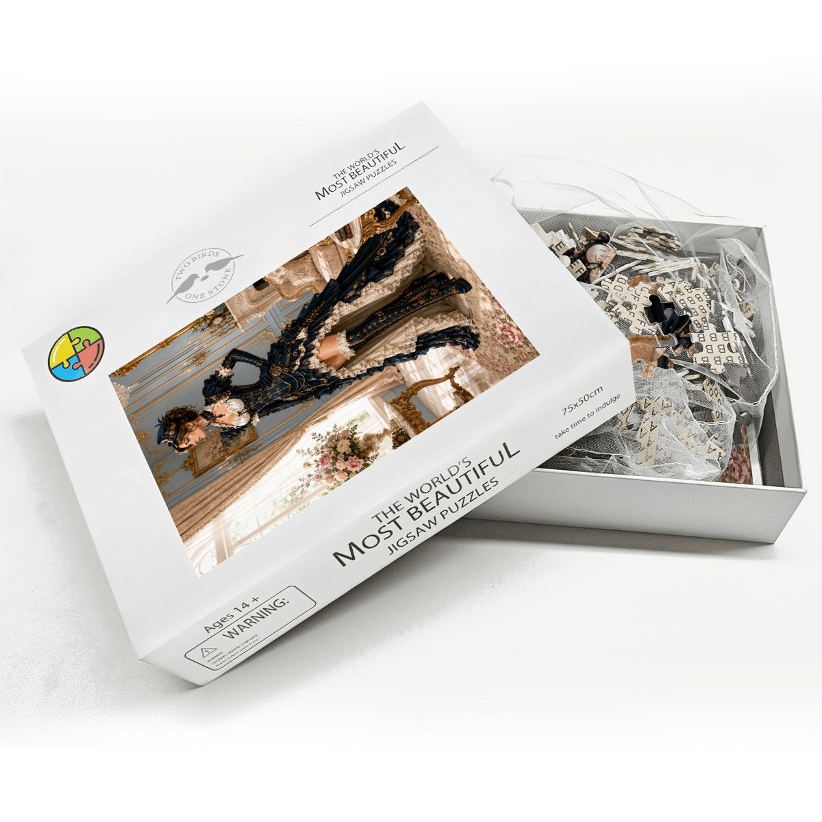 Wooden Jigsaw Puzzles 1000 pcs Steampunk Victorian Woman Black and White