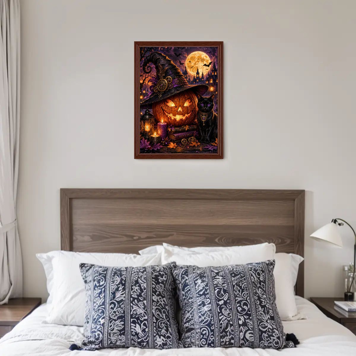 Wooden Jigsaw Puzzles 500 pcs Halloween Pumpkin
