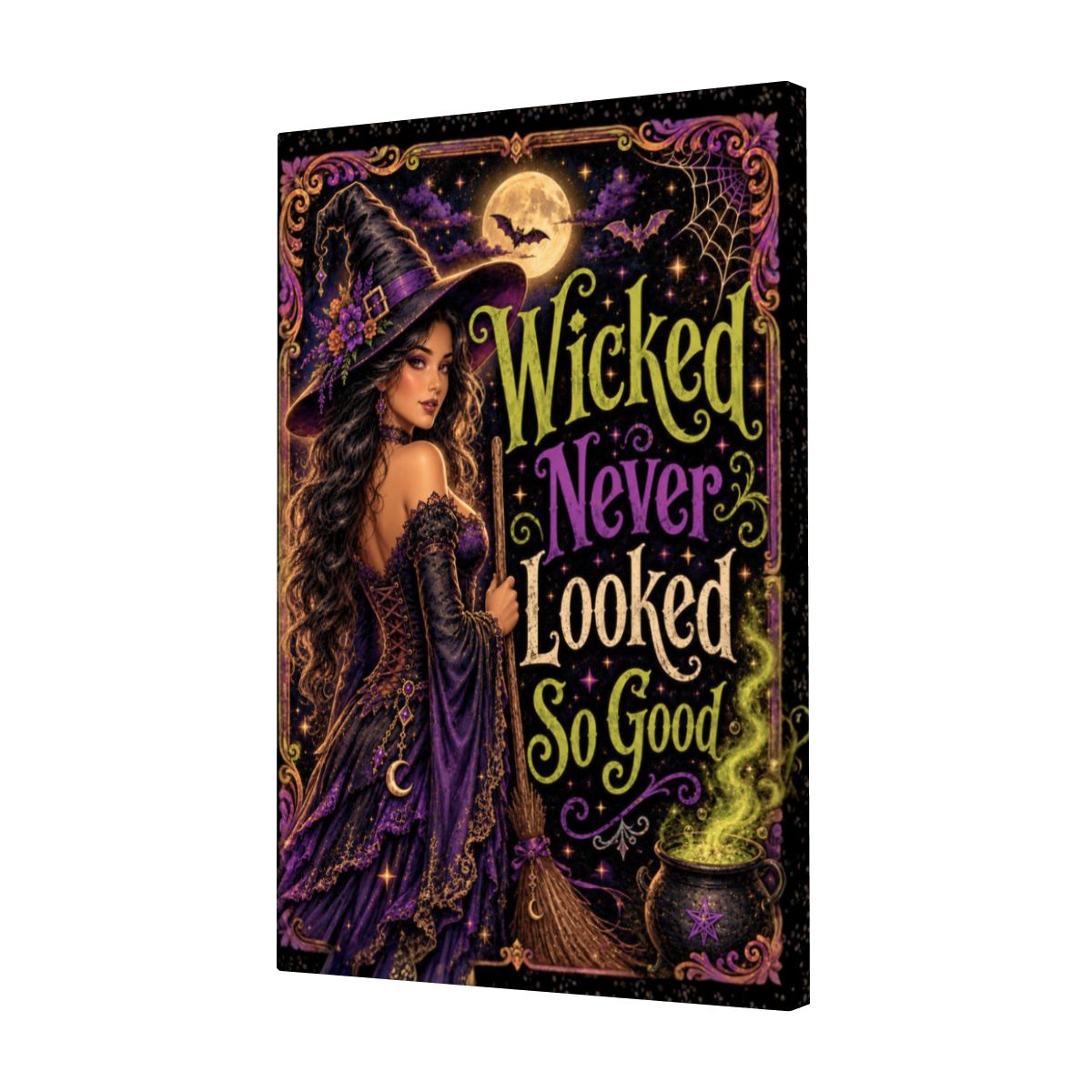 Framed Canvas Painting Wicked (Made in USA)