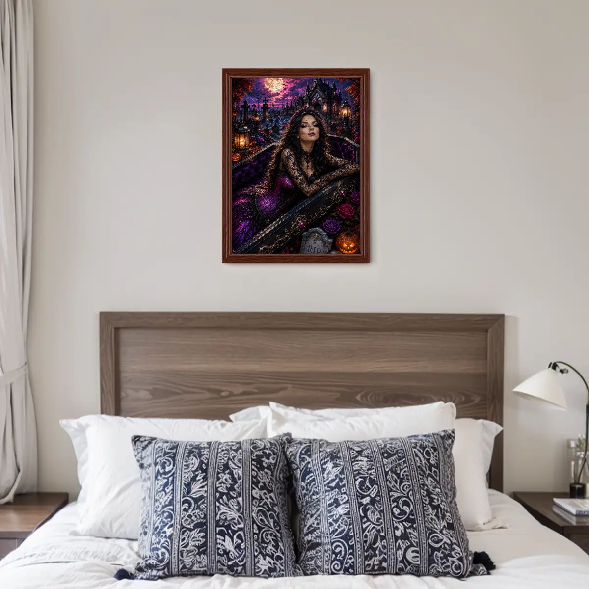 Wooden Jigsaw Puzzles 500 pcs Halloween Woman in a Casket