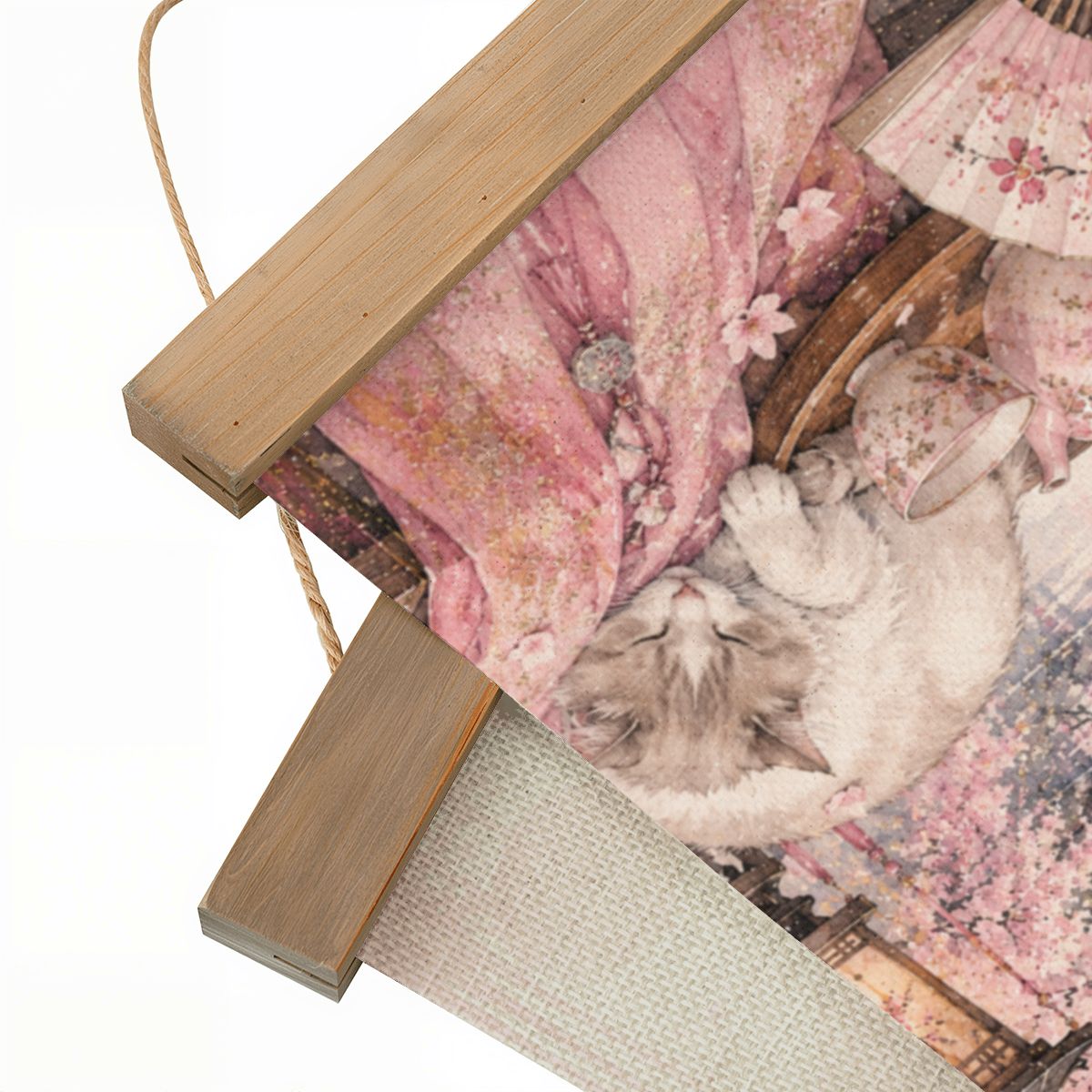 Linen Canvas Wall Art Japanese Scene 2