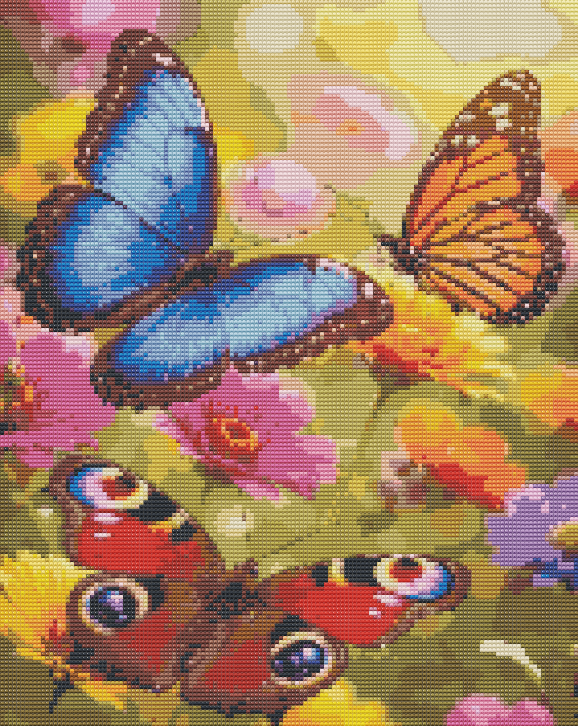 Three Butterflies