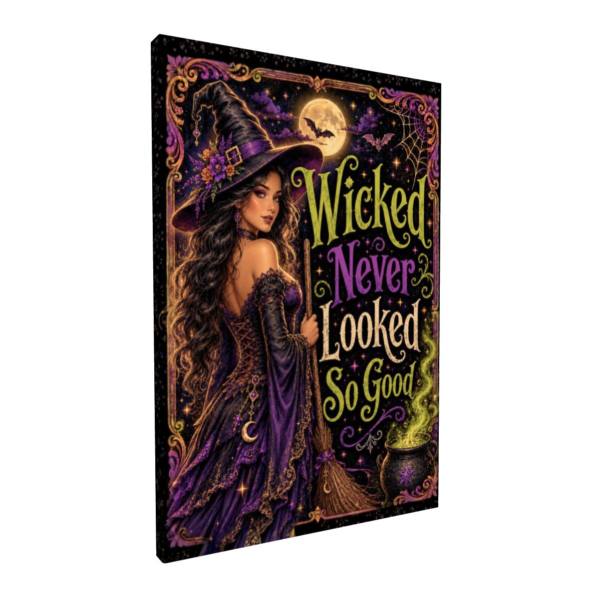 Framed Canvas Painting Wicked (Made in USA)