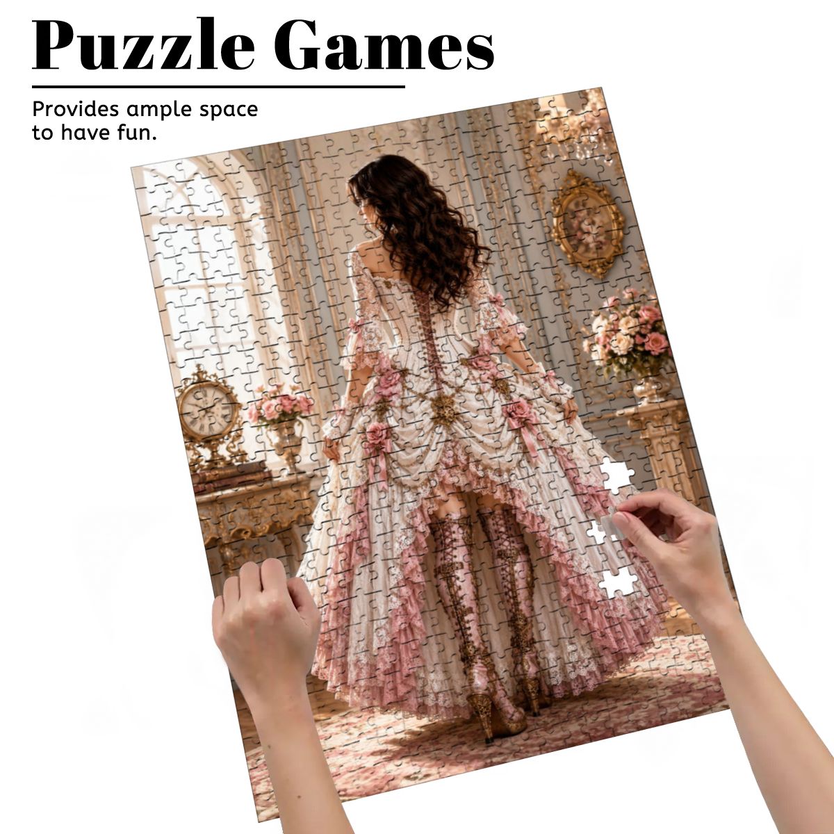 Wooden Jigsaw Puzzles 500 pcs Steampunk Woman