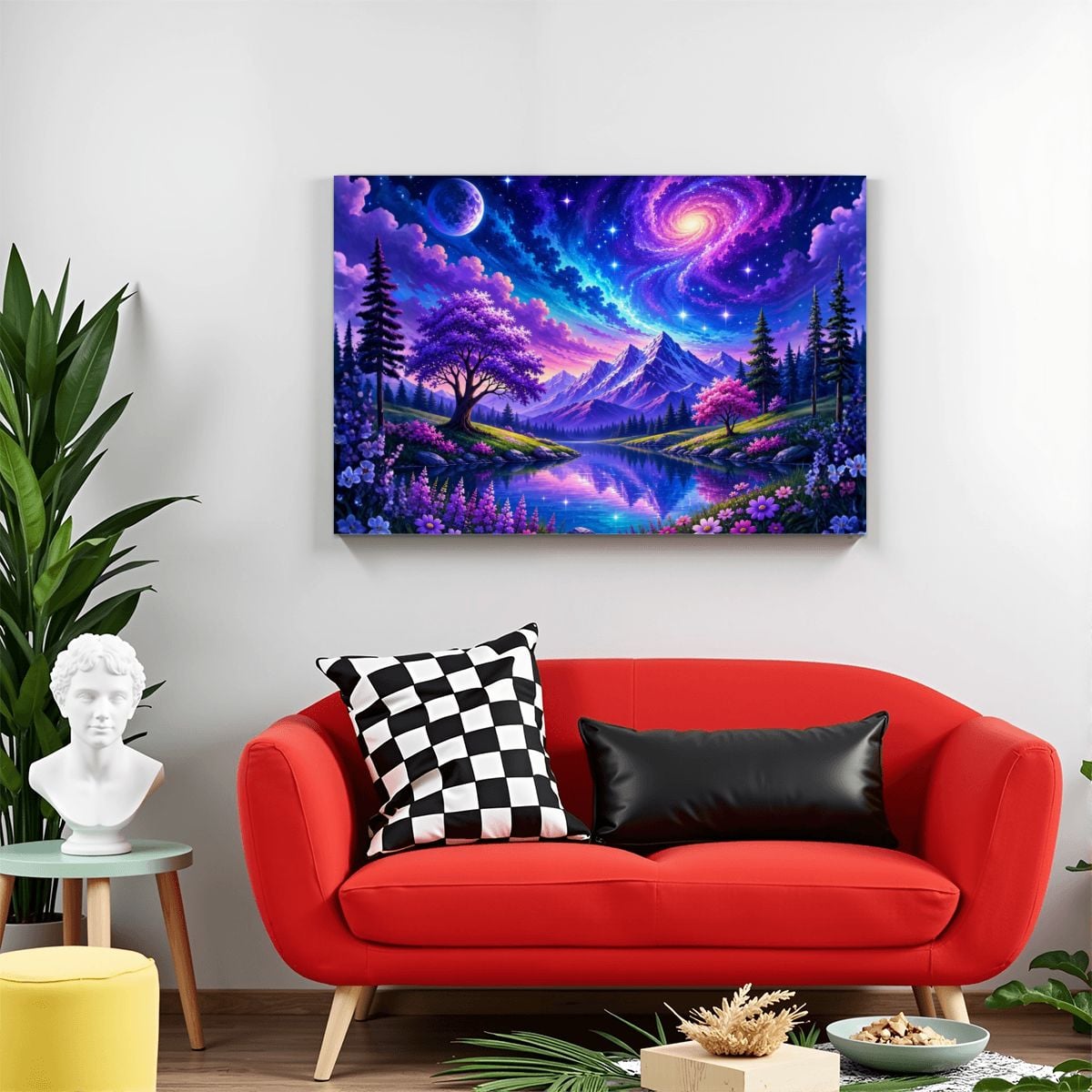 Framed Canvas Painting (Made in USA) Ethereal Night