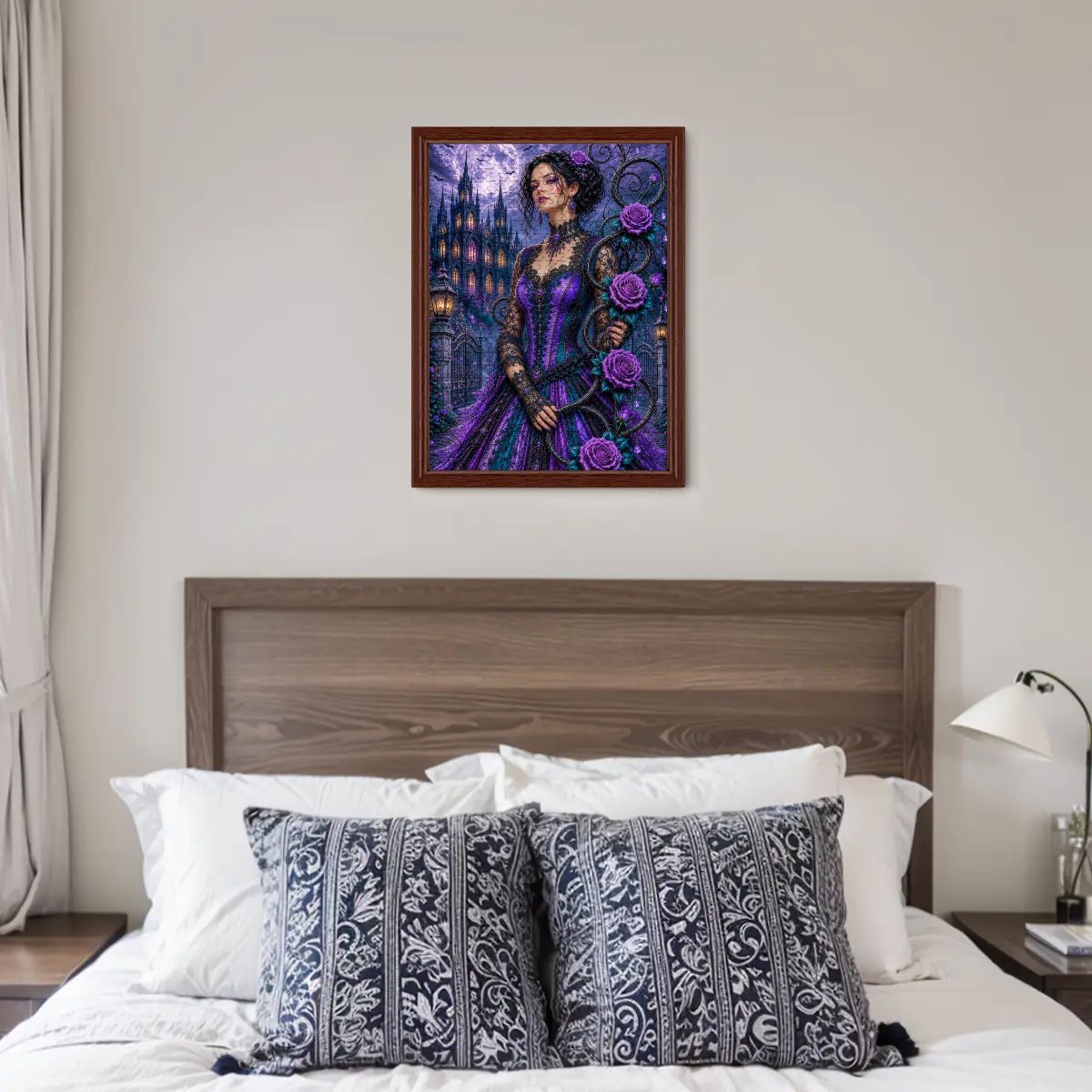 Wooden Jigsaw Puzzles 500 pcs Gothic Purple Roses