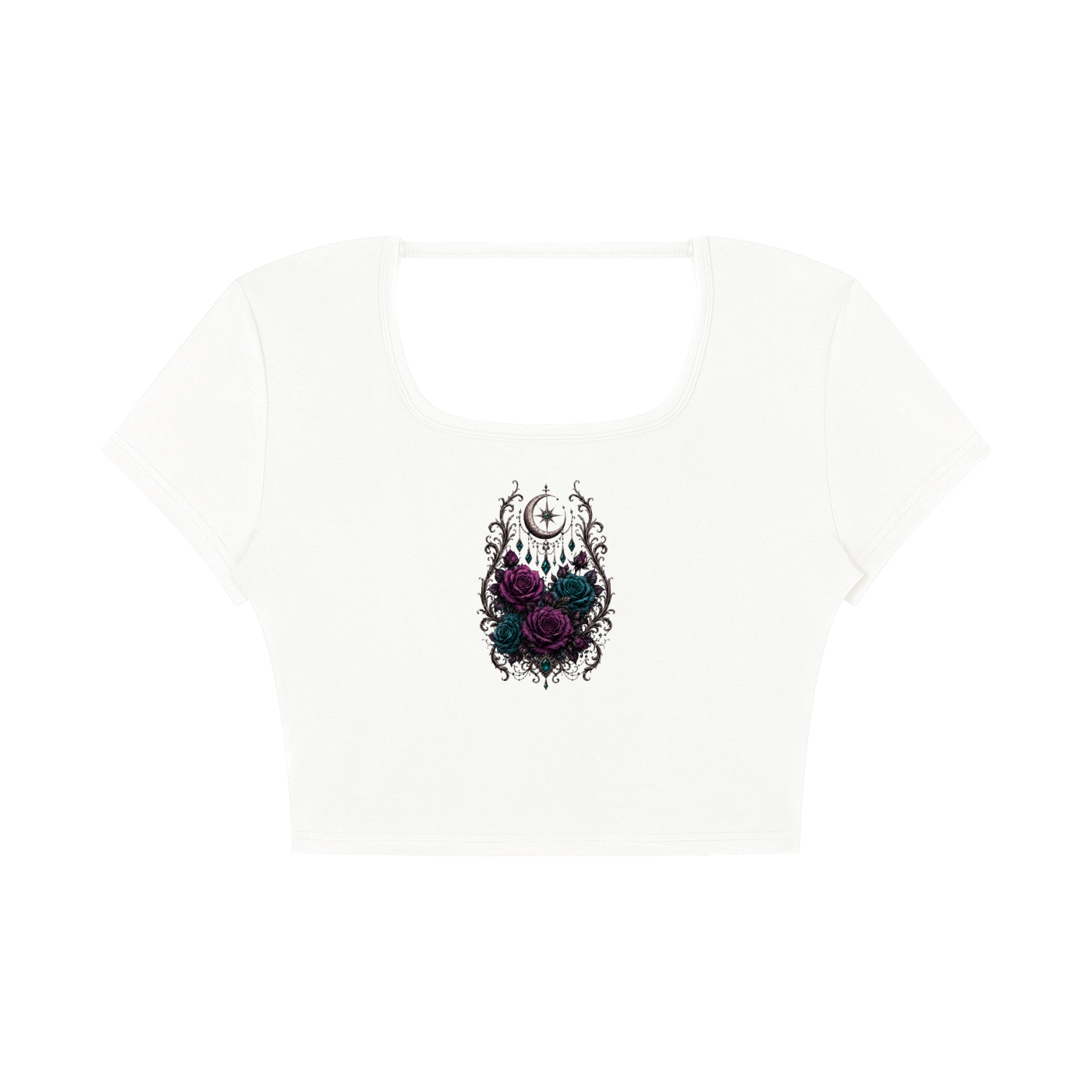 Women's Square Neck Crop T-Shirt