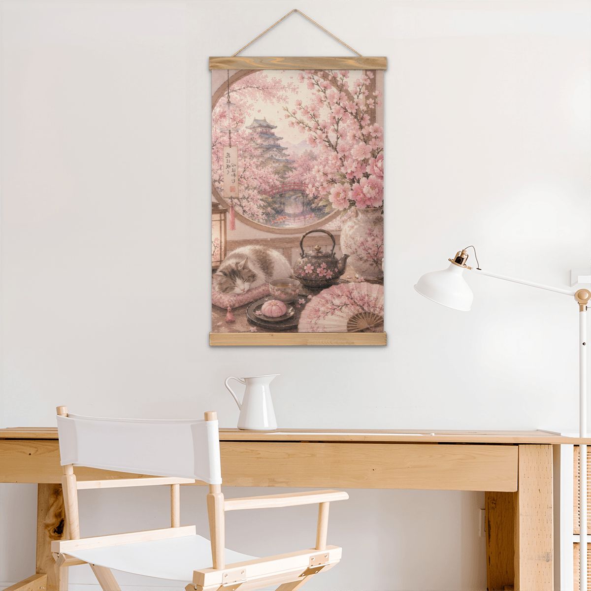 Linen Canvas Wall Art Japanese Scenery