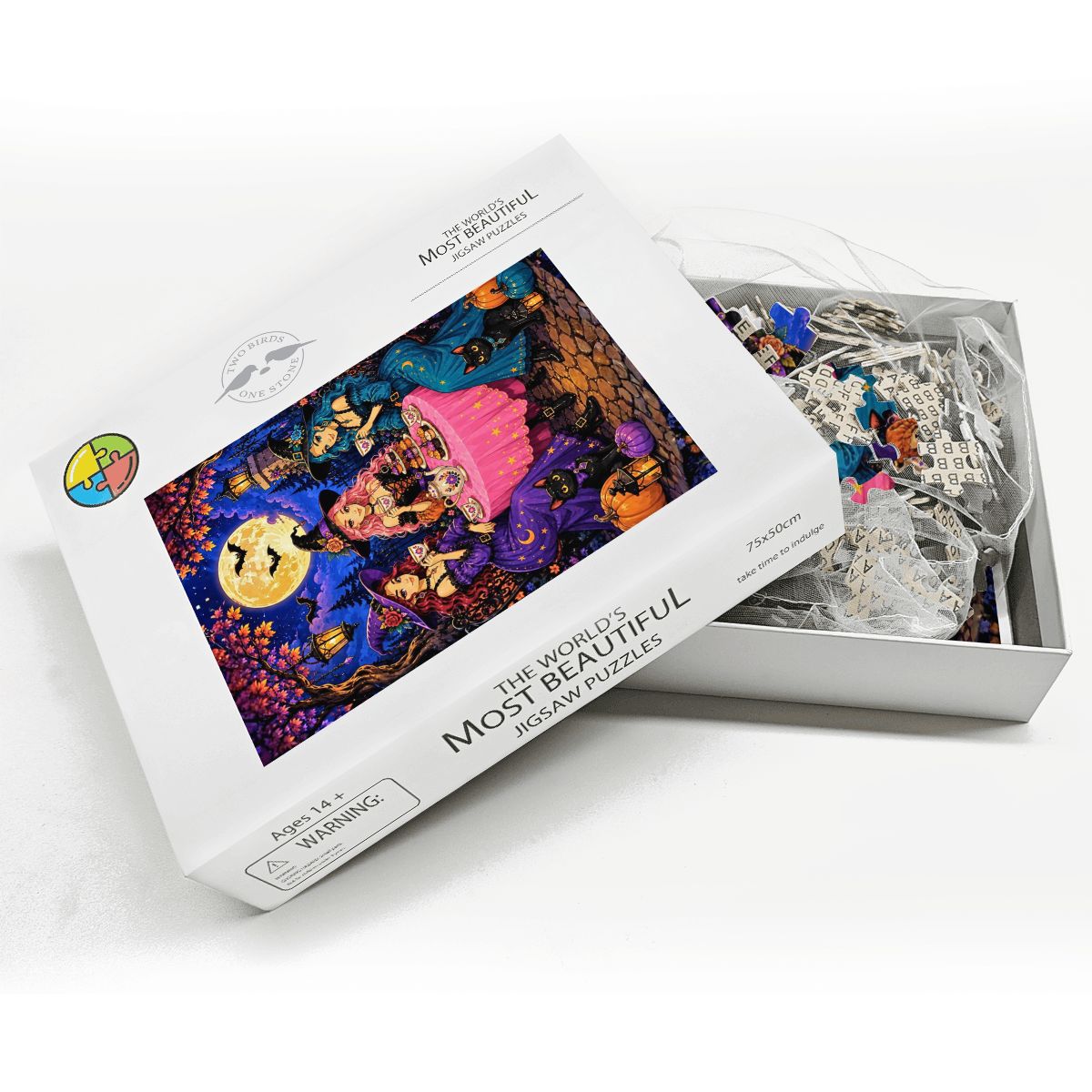 Wooden Jigsaw Puzzles 500 pcs Halloween Witch's Tea Party