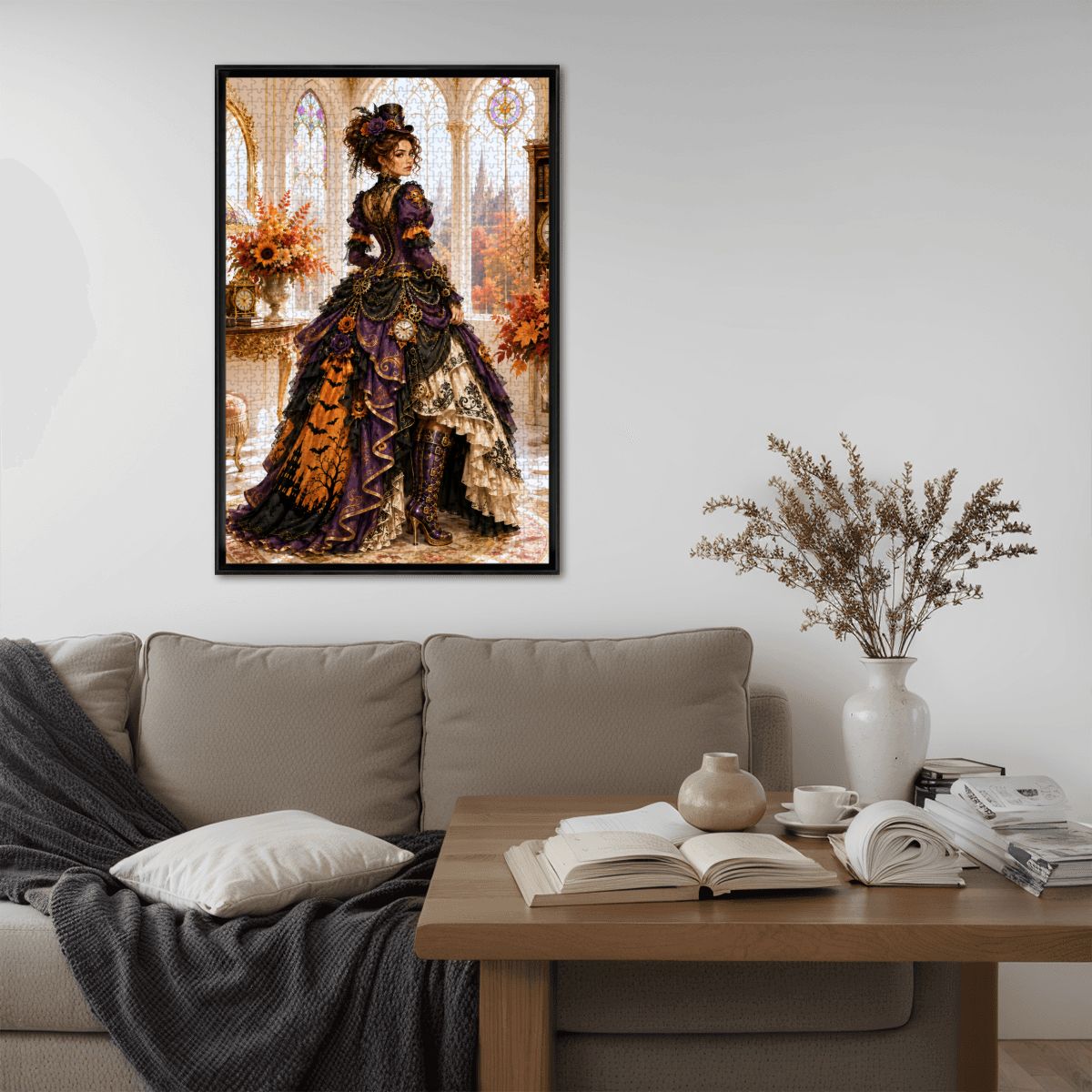 Wooden Jigsaw Puzzles 1000 pcs Halloween Steampunk Victorian Woman