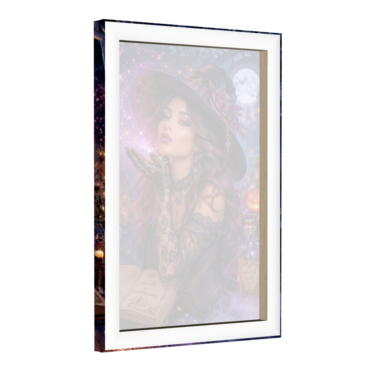 Framed Canvas Painting Witch's Spell (Made in USA)