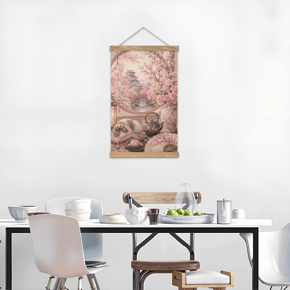 Linen Canvas Wall Art Japanese Scenery