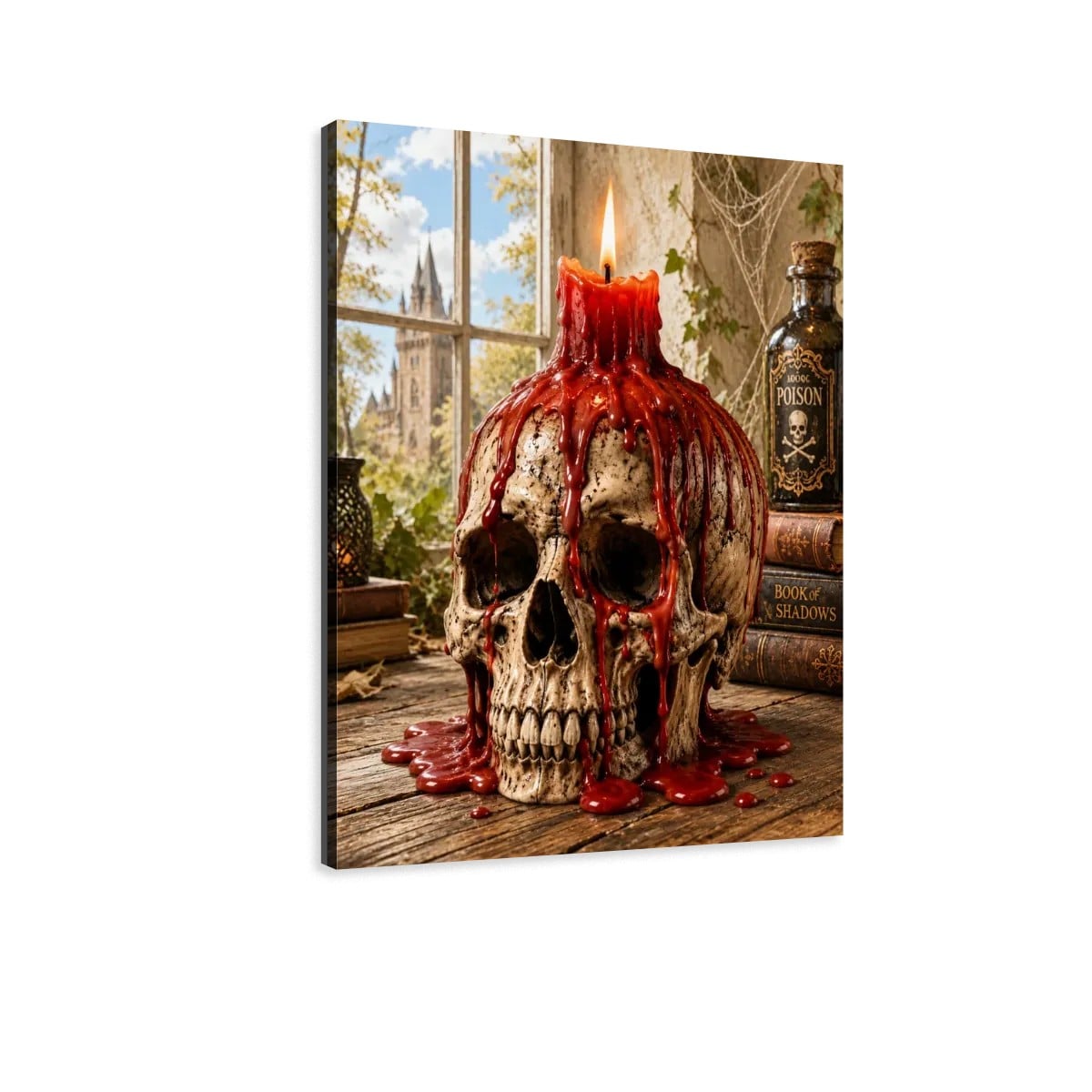 Canvas Prints Wall Art Gothic Halloween Skull