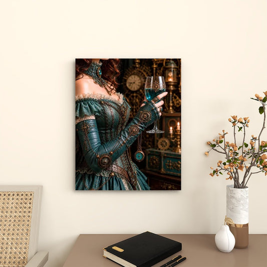 Canvas Prints Wall Art  Steampunk Wine