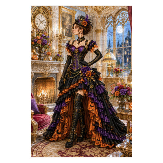 Wooden Jigsaw Puzzles 1000 pcs Halloween Steampunk Victorian Woman