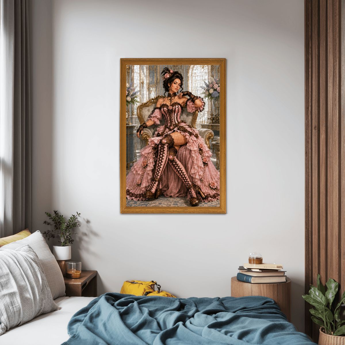 Wooden Jigsaw Puzzles 1000 pcs Steampunk Victorian Woman Pink and Brown