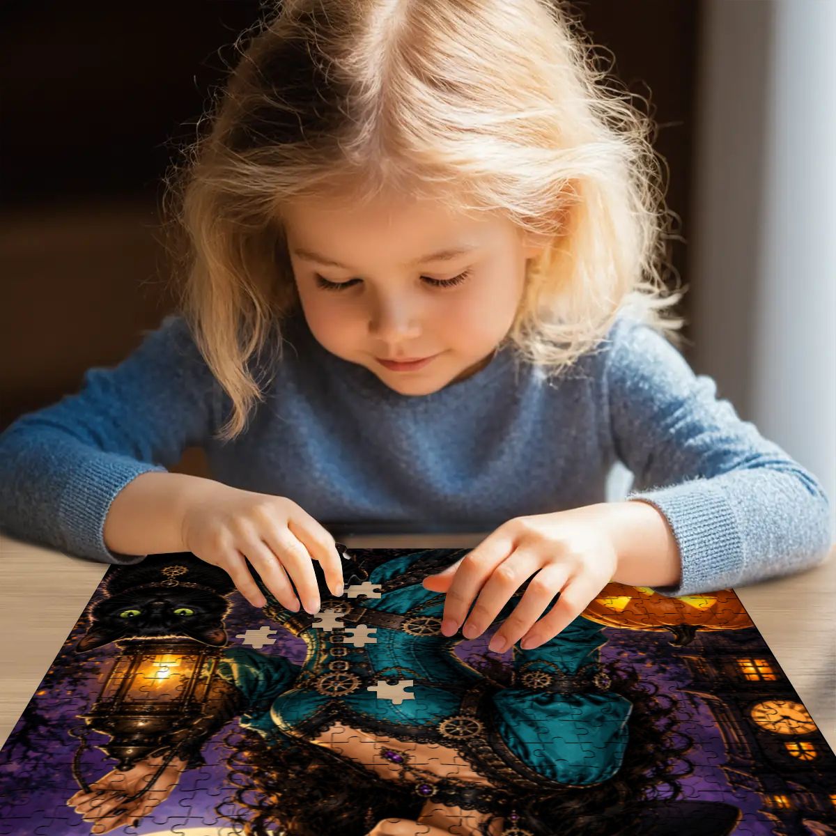 Wooden Jigsaw Puzzles 500 pcs Halloween Witch