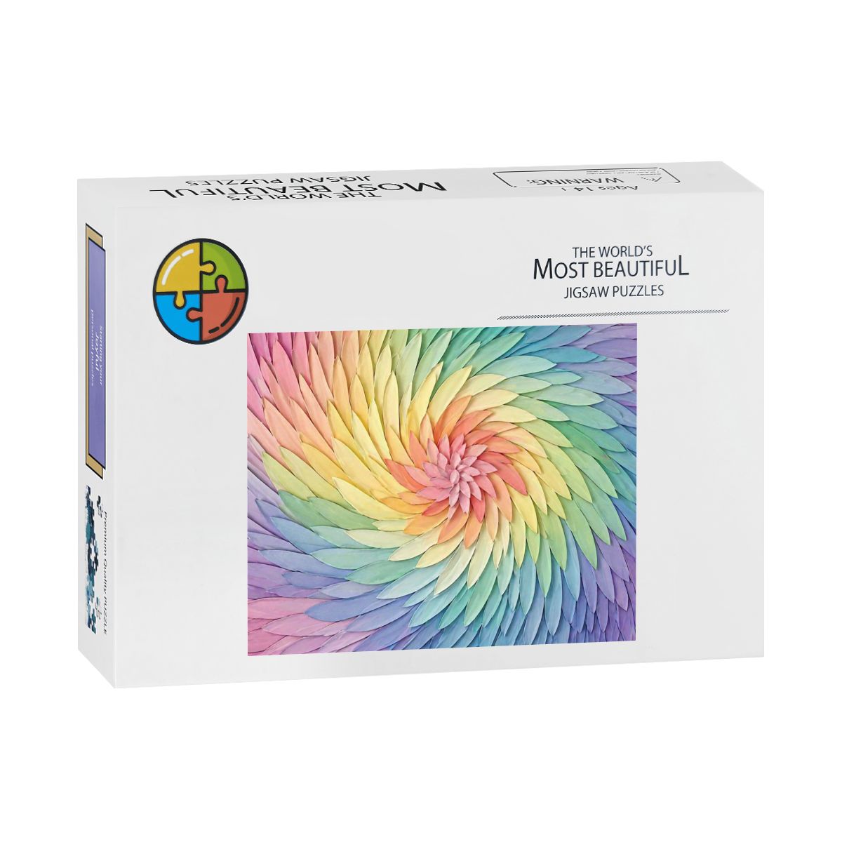 Wooden Jigsaw Puzzles 500 pcs Rainbow Spiral