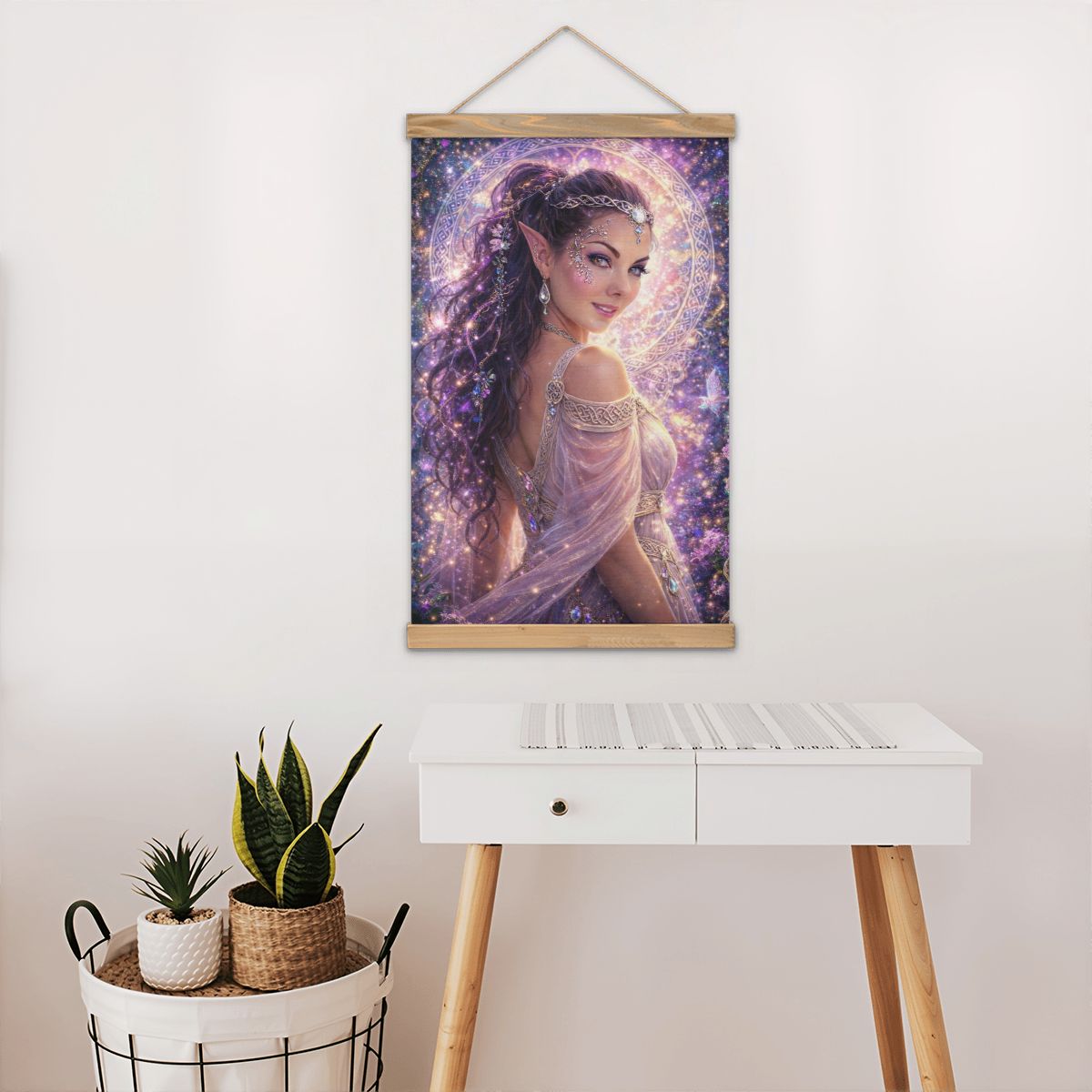 Linen Canvas Wall Art Ethereal Fairy