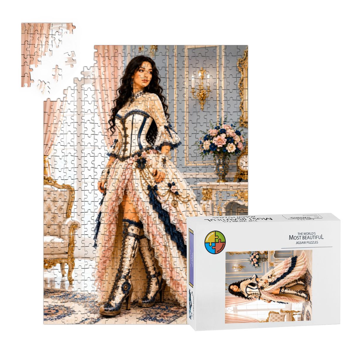 Wooden Jigsaw Puzzles 500 pcs Steampunk Woman