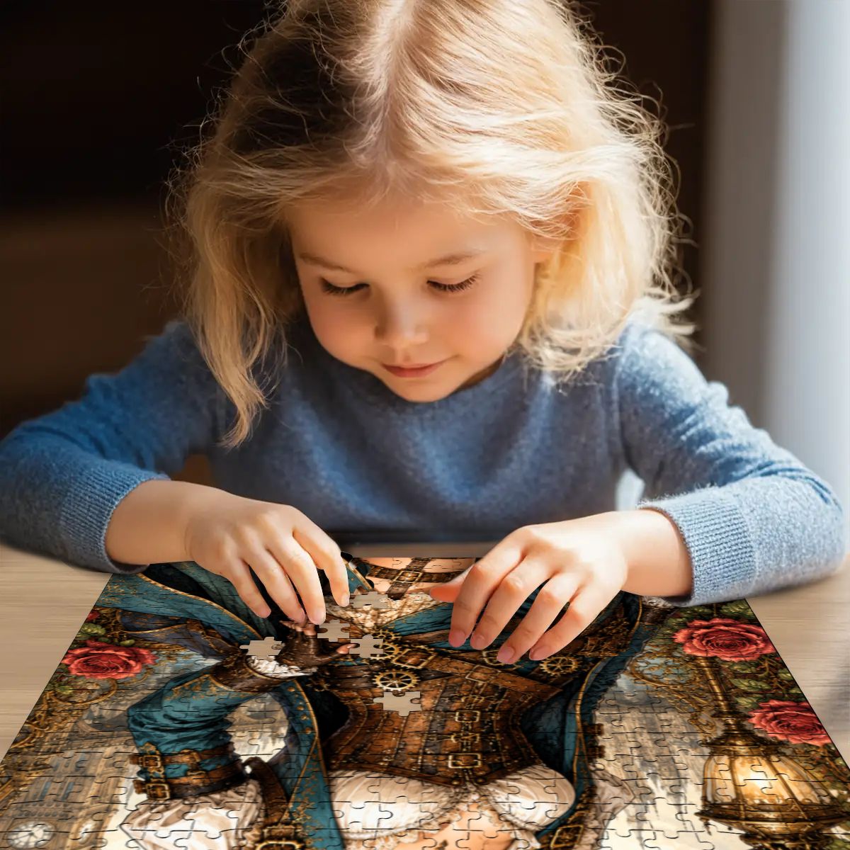 Wooden Jigsaw Puzzles 500 pcs Steampunk Woman