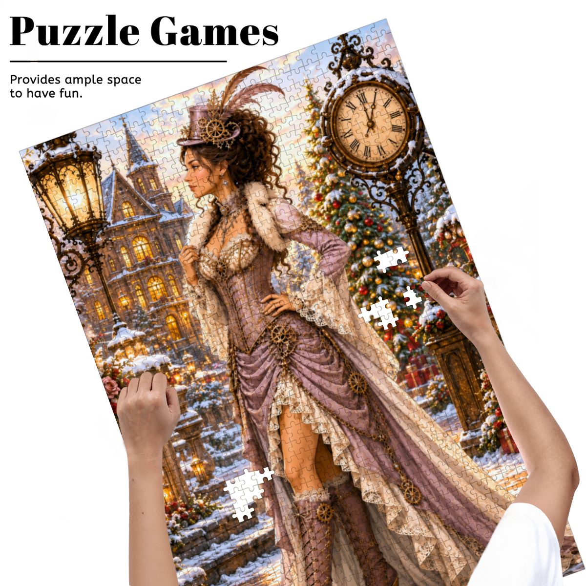 Wooden Jigsaw Puzzles 1000 pcs Steampunk Victorian Woman Lavender