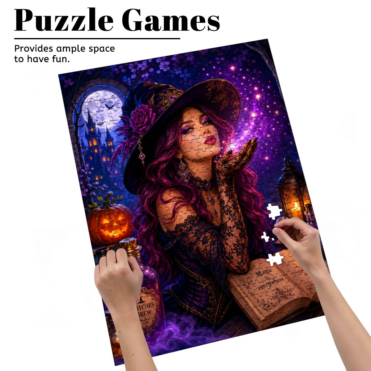 Wooden Jigsaw Puzzles 500 pcs Witch's Dust