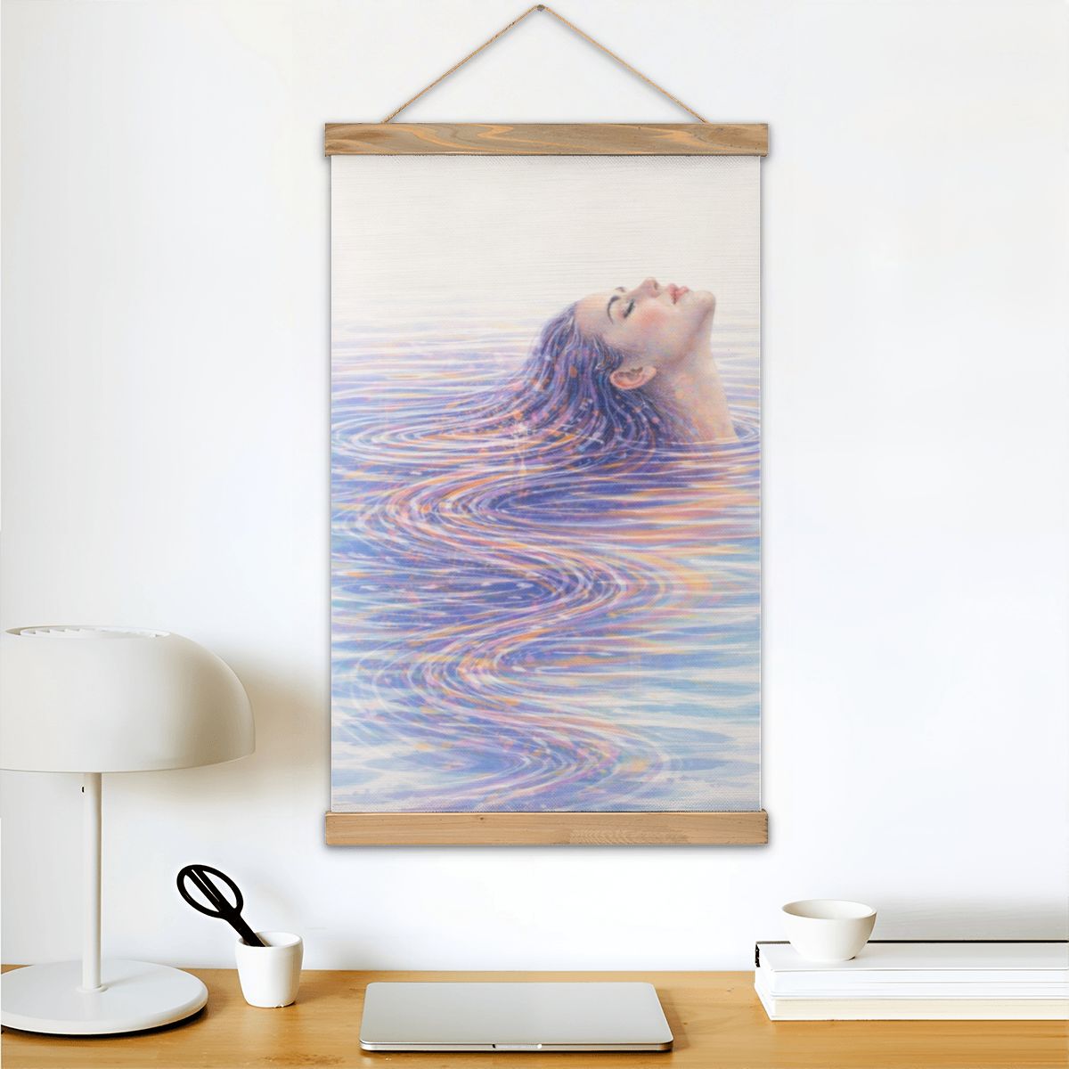 Linen Canvas Wall Art Ripples