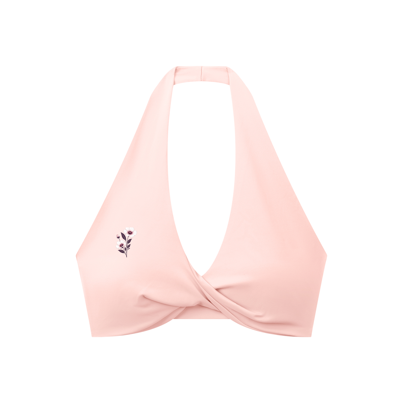 Multi Option Women's Pleated Halter Sports Bra