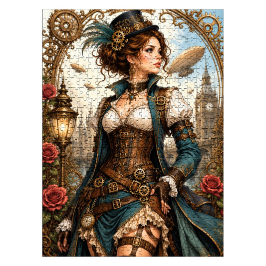 Wooden Jigsaw Puzzles 500 pcs Steampunk Woman