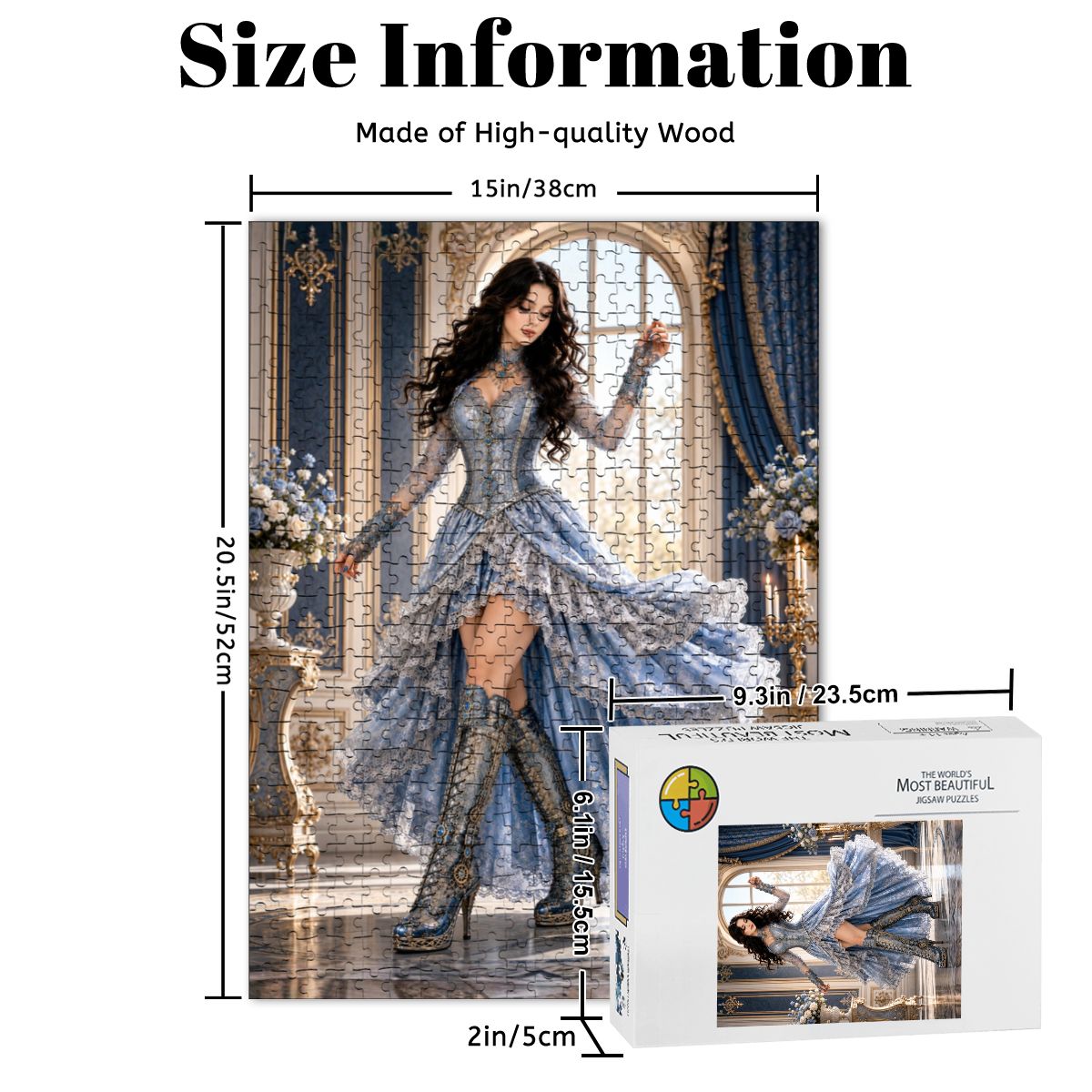 Wooden Jigsaw Puzzles 500 pcs Steampunk Woman