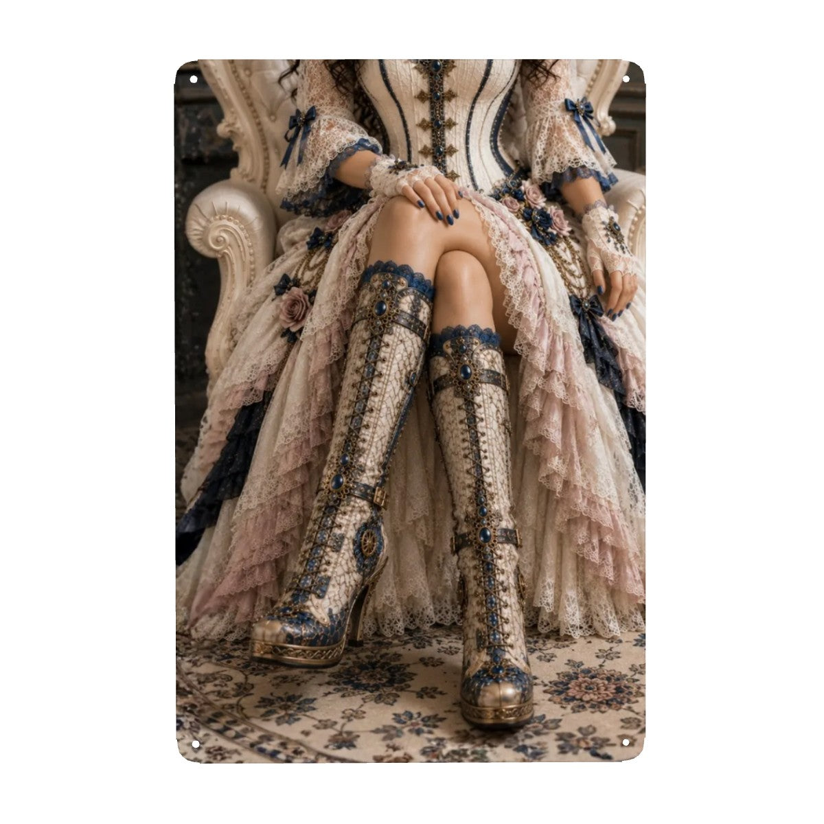 Tin Sign (Made in USA) Steampunk Boots