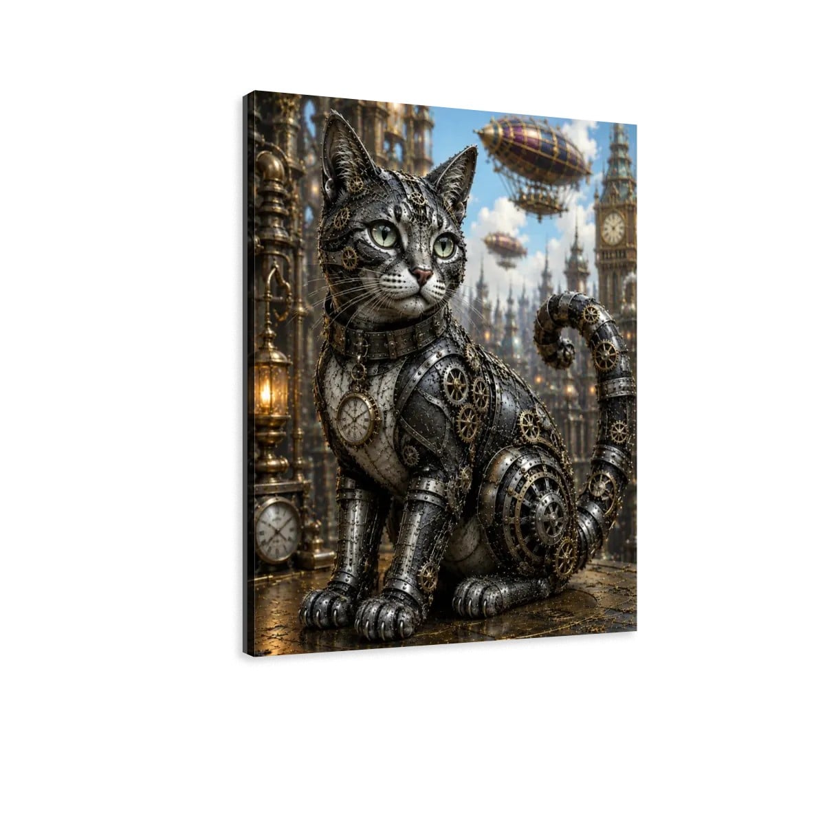 Canvas Prints Wall Art Steampunk Cat