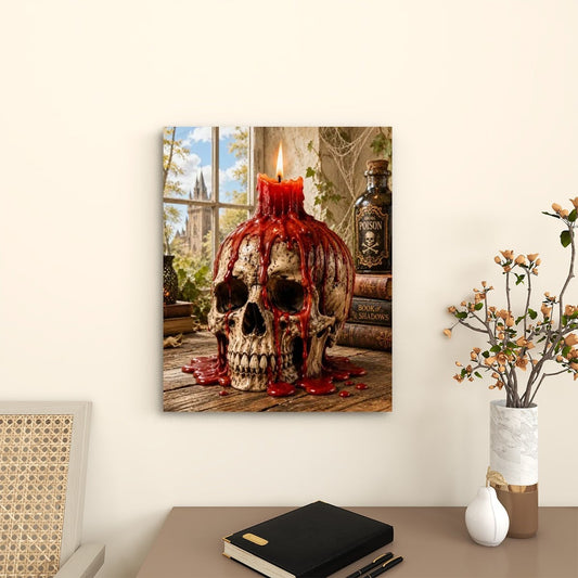 Canvas Prints Wall Art Gothic Halloween Skull