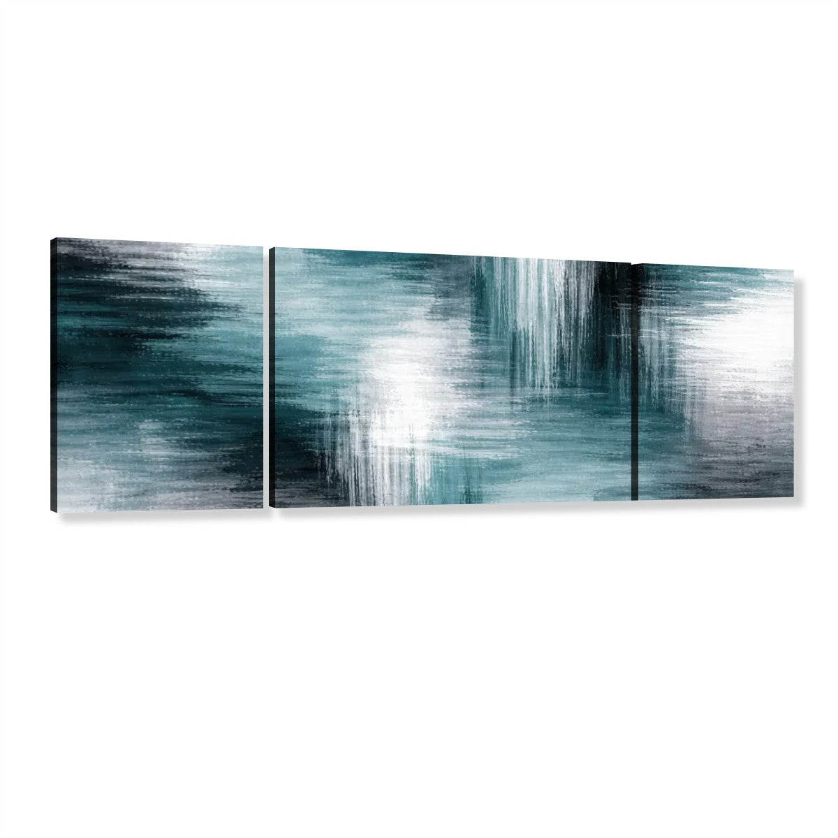 3 Panels Canvas Prints Wall Art Crosshatch