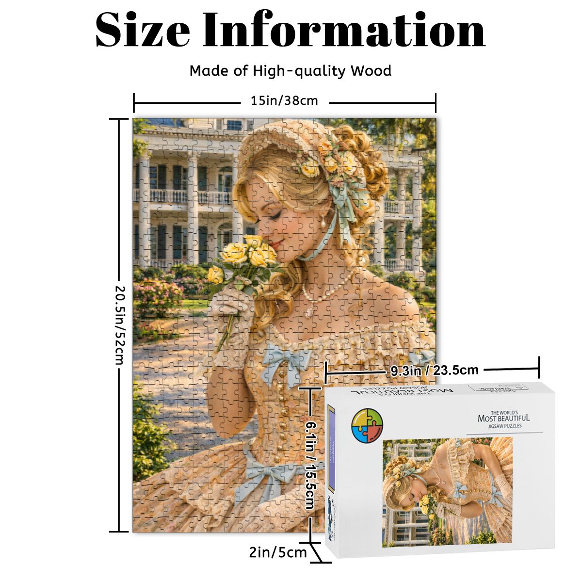 Wooden Jigsaw Puzzles 500 pcs 1800's American Civil War Era Woman
