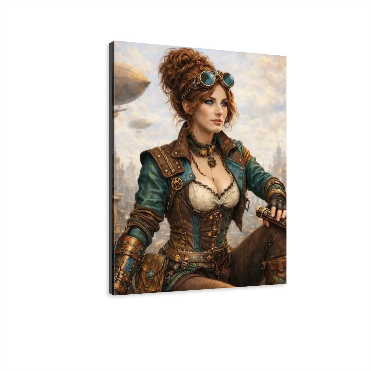 Canvas Prints Wall Art Steampunk Woman